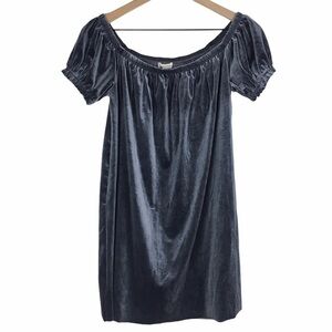 URBAN OUTFITTERS Dress Mini Velvet Off Shoulder Whimsigoth Rock Grunge Small